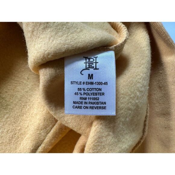 NWT Ed Hardy Retro Fire Tiger Tattoo Golden Yellow Hoodie Sweatshirt Mens Medium - Picture 8 of 9